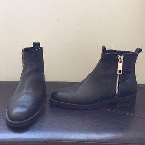 Zara flat ankle boots